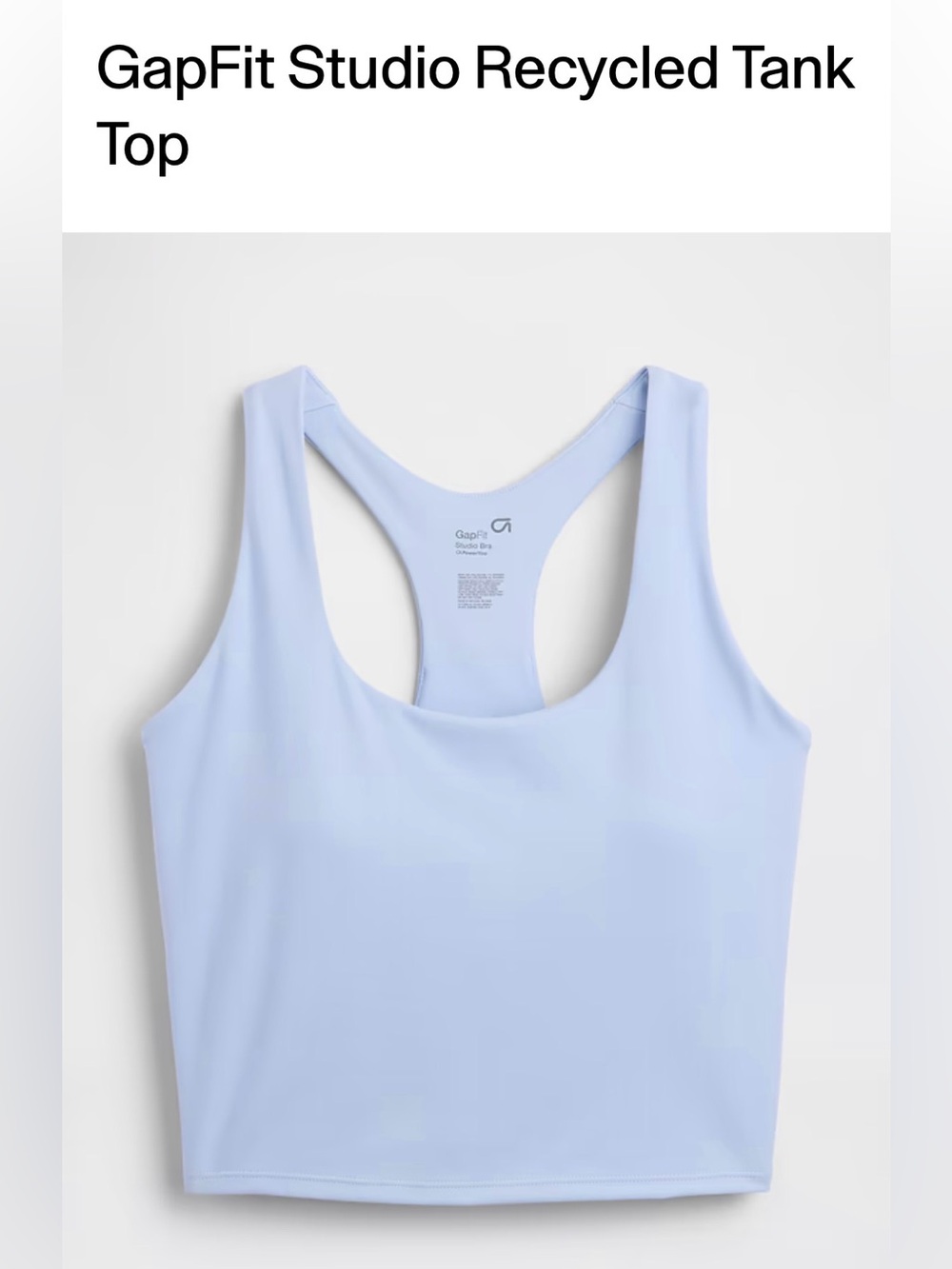 GapFit Studio Recycled Tank